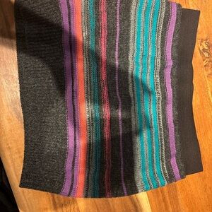 Mudd Colorful Striped Mini Skirt